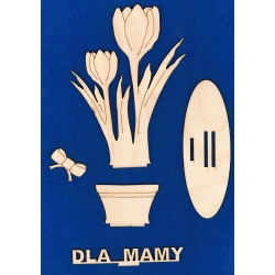 Dla Mamy   15x11cm  , kwiaty dla Mamy , Dzień Matki